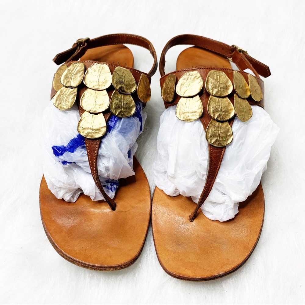 JOAN & DAVID Handmade Italian Leather Boho Sandals - Picture 8 of 8